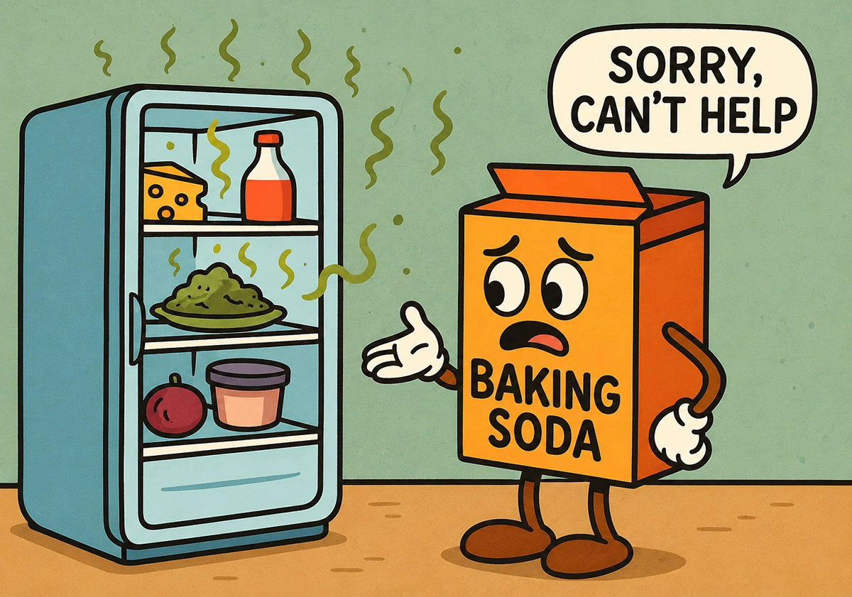 Baking soda and smelly fridge