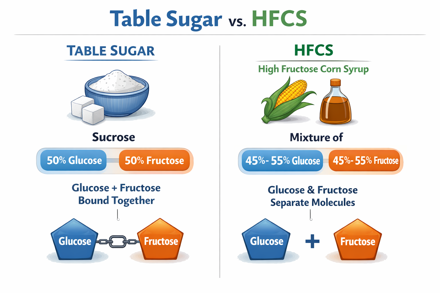 HFCS versus table sugar