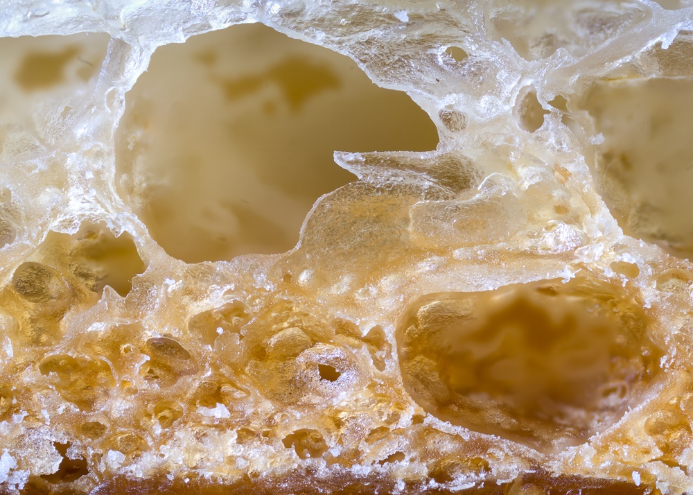 gluten strands in bread